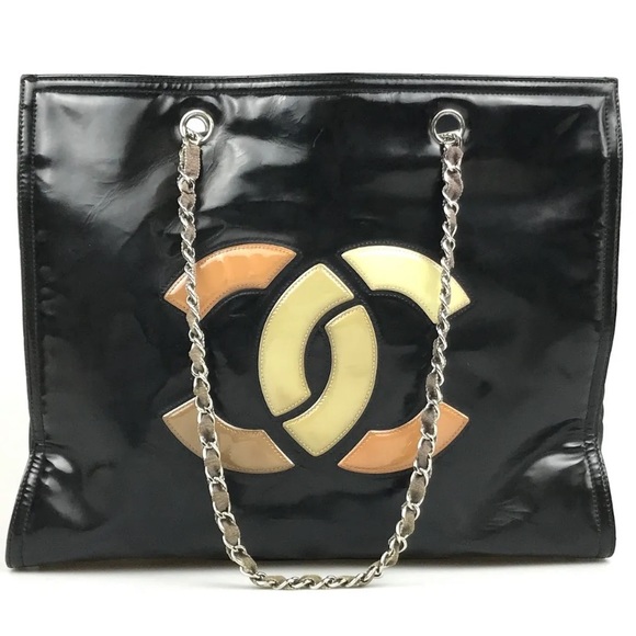 CHANEL Handbags - CHANEL Handbag tote matelasse Patent Enamel